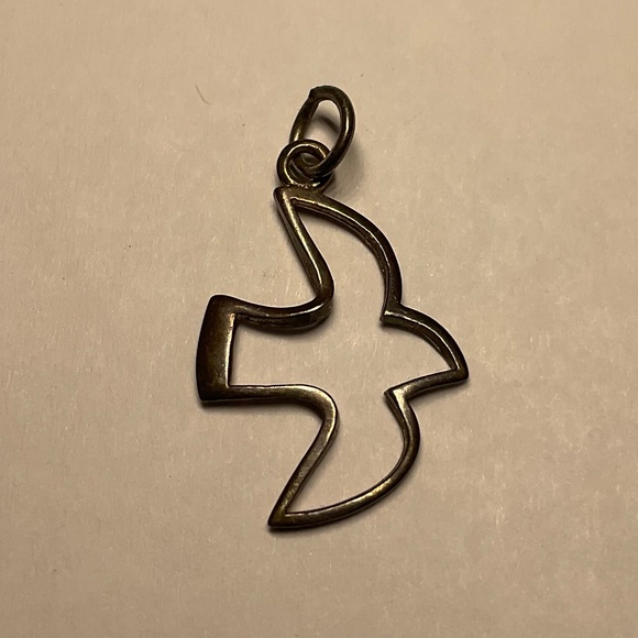 Sterling Silver Dove Charm/Pendant - Picture 1 of 4